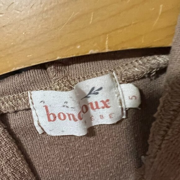 Bondoux Bebe Hoodie Size 5 Popcorn Embroidered Cotton Blend Casual Pullover - Picture 4 of 5